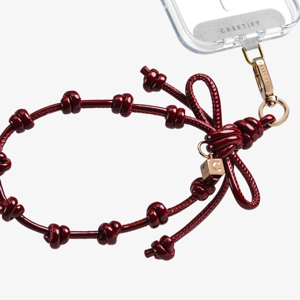 casetify - Bow Charm Wristlet